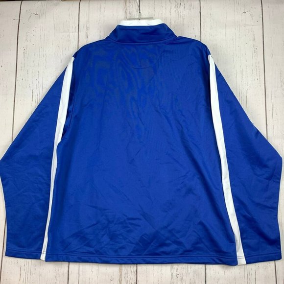 Kansas University NCAA Large Blue Full-Zip Sweatshirt Adult New Mens - Picture 2 of 7